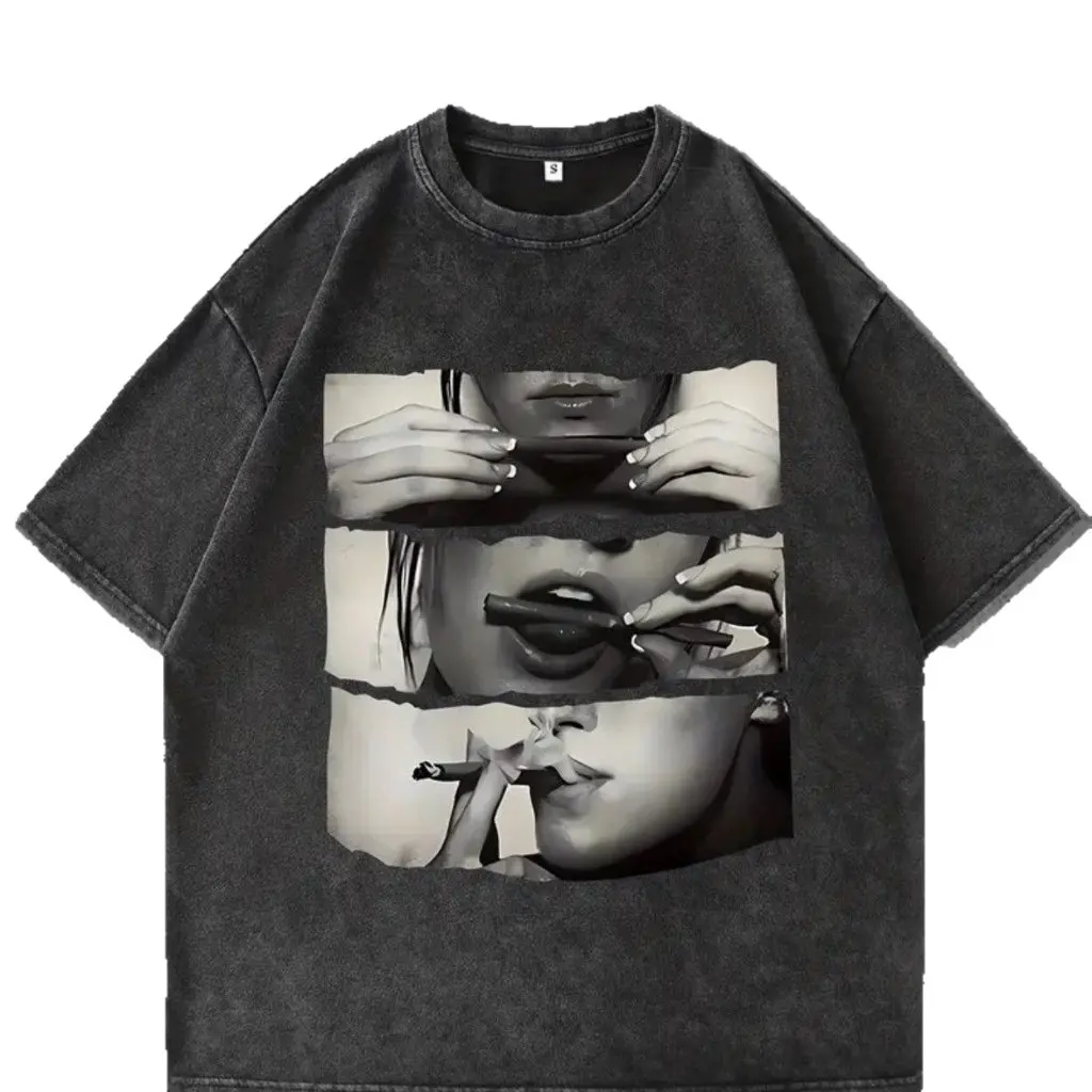 

Summer Trendy Brand Men's And Women's Short-Sleeved Shirts Export Casual Fashion Tops for Couple Wear