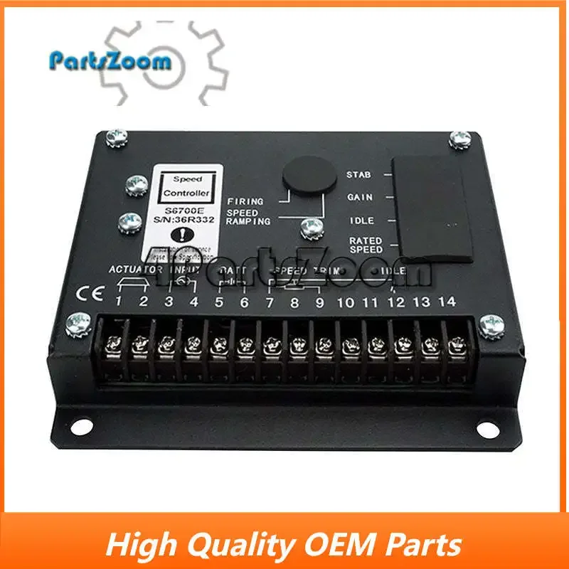 

24V S6700E Speed Control Unit Engine Governor Controller Compatible with Generator Genset