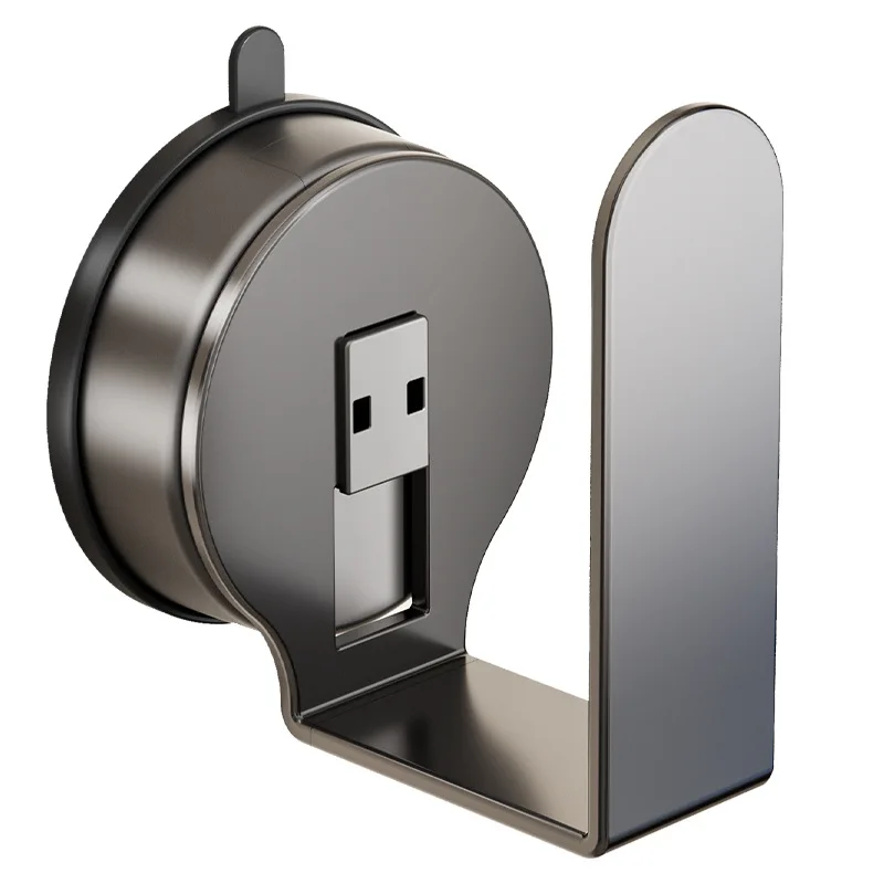 Suction cup socket holder, household wall mounted non perforated power strip socket, wall storage desktop organizer