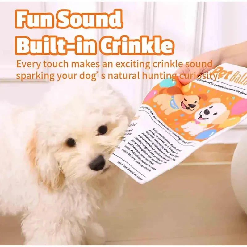 Langlebiges Zeitungspapier-Haustier-Kauspielzeug, interaktives Knister-Hundespielzeug für kleine und mittelgroße Pudel, Teddy, bissfestes, waschbares Hundespielzeug ﻿ – Detail 6