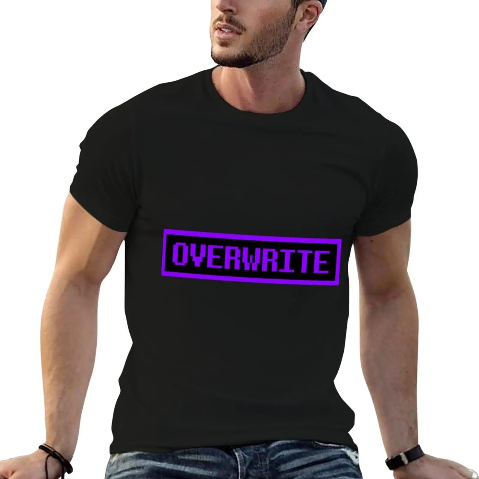 

Underverse Overwrite Button T-Shirt t shirts for man cotton soft t shirt men 100% cotton luxury brand man tshirt T-shirt
