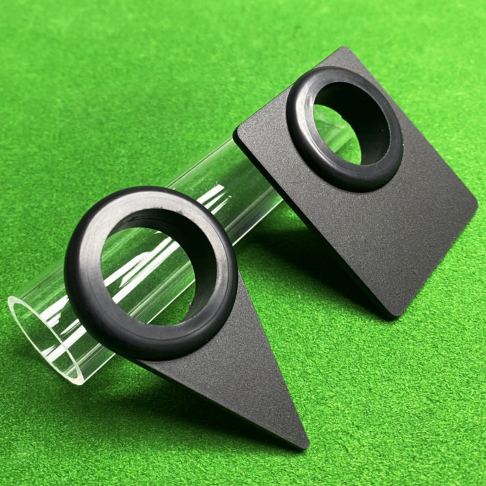 Training Aid Swing - Billard-Trainingshilfe: Transparentes Queue-Ausrichtungsrohr mit dreieckiger Basis