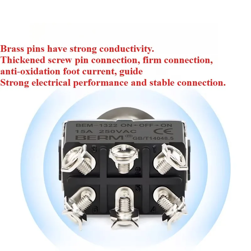 1PCS Button switch E-TEN1021/1321/1322/1121 3-pin 6-pin rocker switch