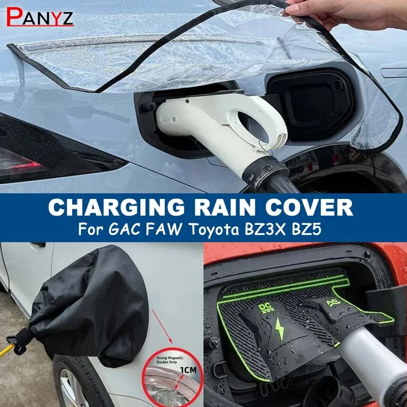 

For GAC FAW Toyota BZ3X BZ5 Car Charging Port Waterproof Protector Cover Gun Rain Cover Charger Port Cover