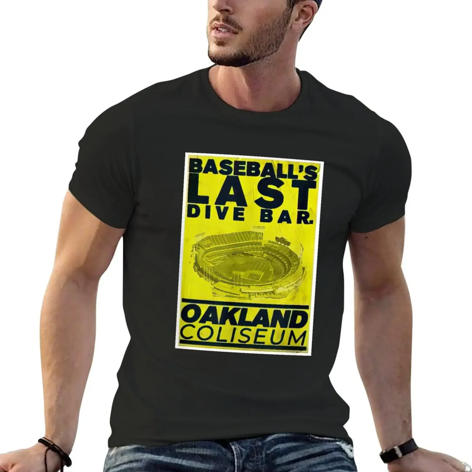 Baseball's Last Dive Bar Oakland Coliseum T-Shirt summer top graphic t shirt vintage vintage clothes mens white t shirts