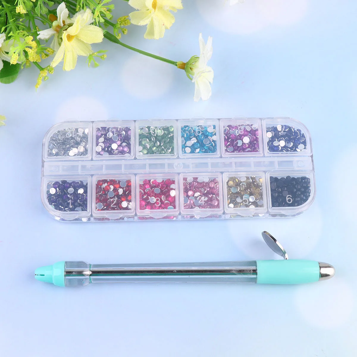 

1Set Nail Decoration Kit Featuring Rhinestones and Application Pen Trendy Nail Art Tools for Professional Or Personal Use