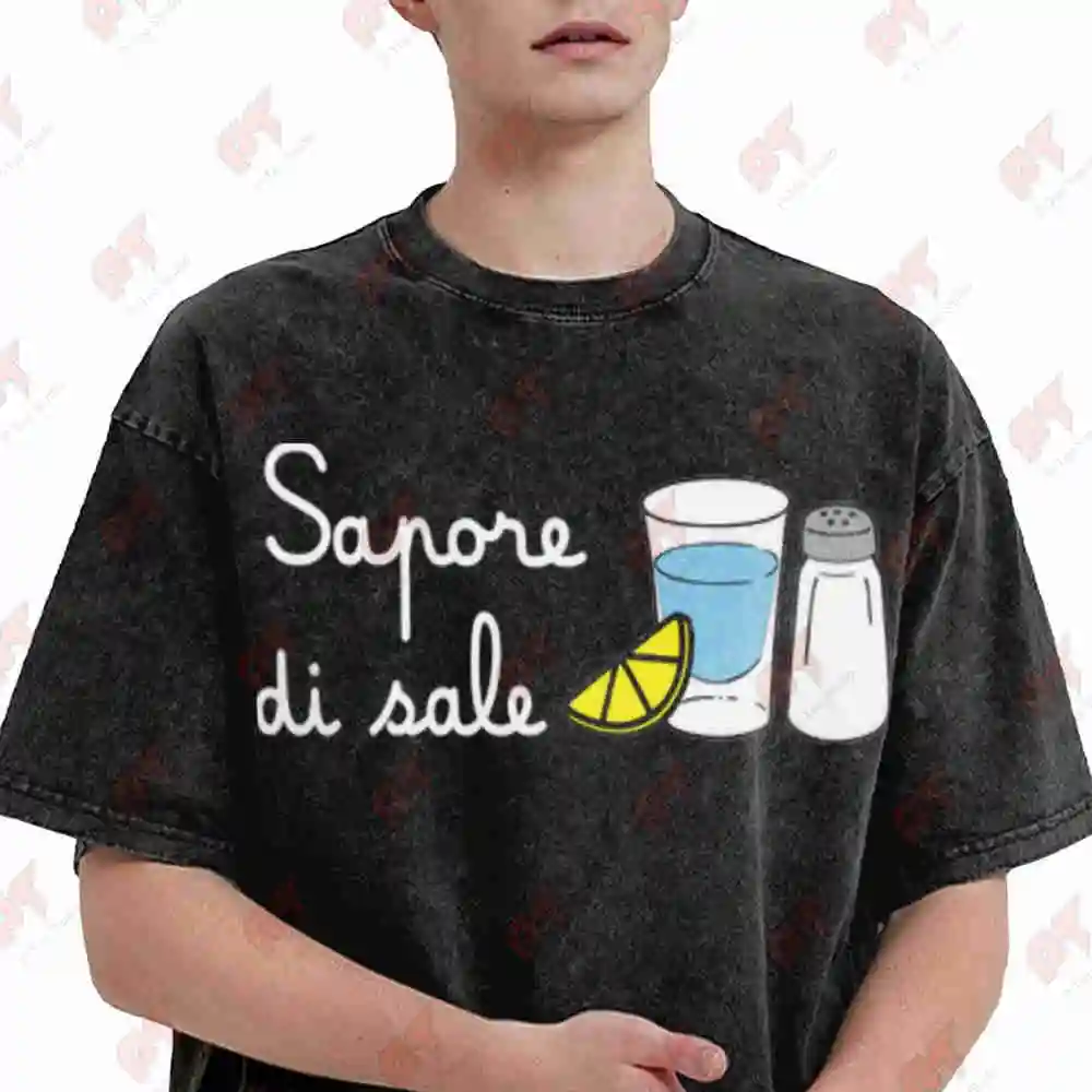 Plastic Free Ocean Saver Yaoyao Vintage Washed Tee Pure Cotton T-Shirt
