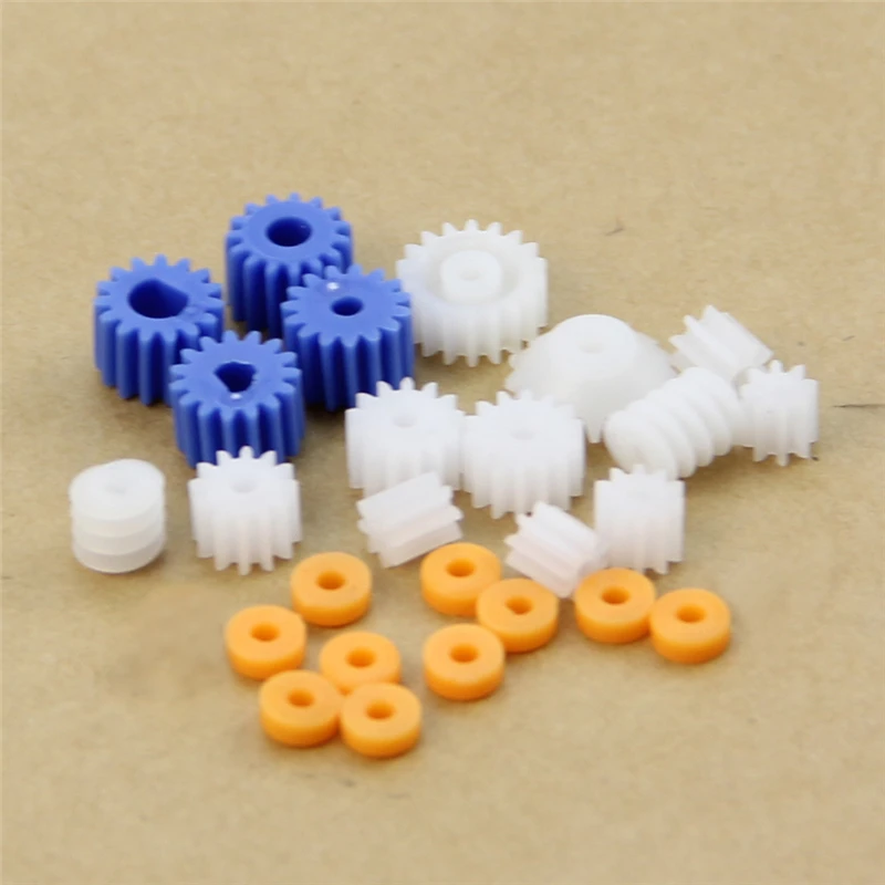 16 Kinds Shaft Gears Spindle Gears Gear-B 2MM 2.3MM 3MM 3.17MM 4MM Worm Plastic M4YD