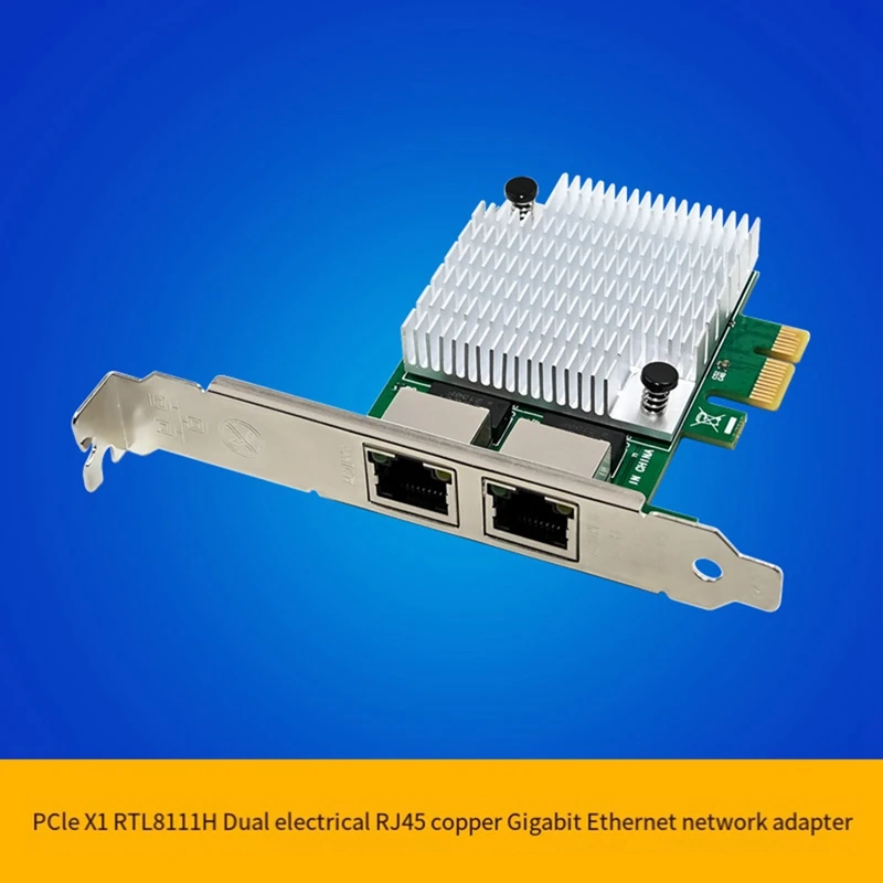 Gigabit Ethernet Network Card NI Dual Port Network Adapter 1000Mbps High-Speed LAN Network Card For Win7/8/10