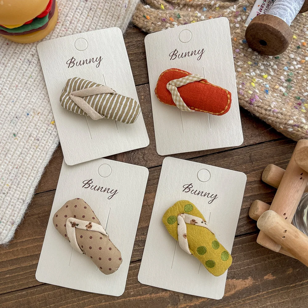 

Cute Slippers Cartoon Hairpin for Kids Girl Sweet Bangs Side Clip Barrettes Headwear Hair Clip Children's Hair Accessories 1pc