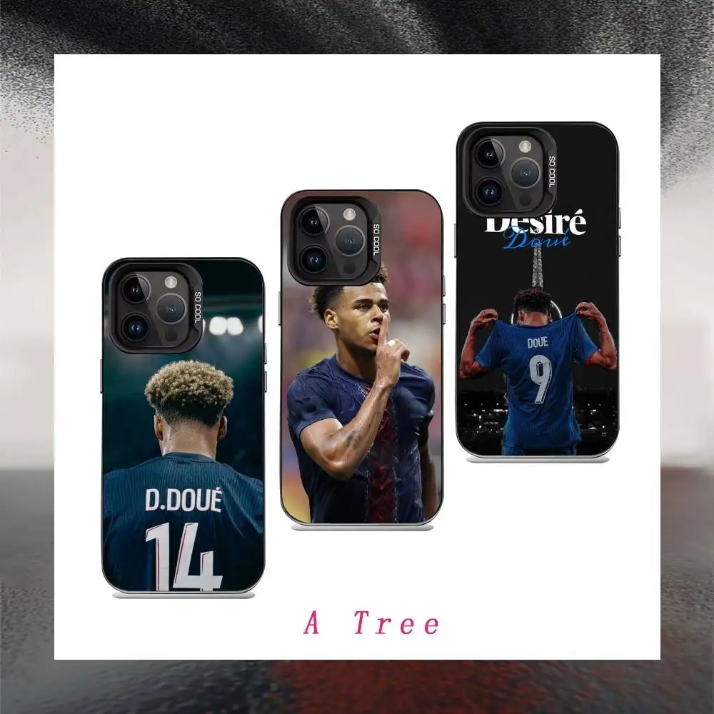 Football D-Desire D-Doues Phone Case For iPhone17, 16,15,14,13,12 Pro Max Black Candy Matte Shockproof Cover