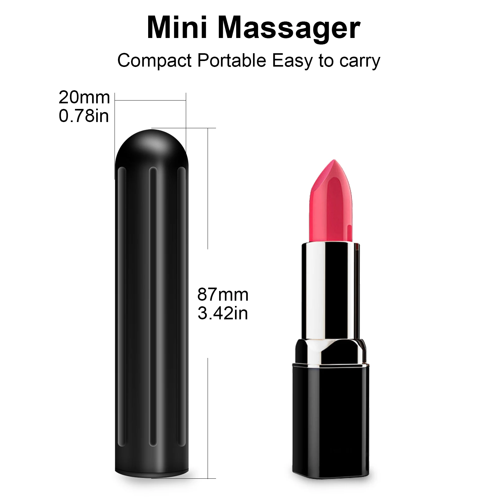 10 Speeds Bullet Vibrator Mini Powerful Sex Toy for Women G-Spot Clitoris Stimulator USB Rechargeable Dildo Anal Toys for Adults