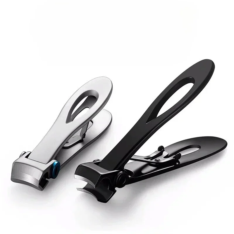 

New Modern Stainless Steel Nail Clippers with Straight Blade Edge Anti-Splash Design Wide Jaw Opening for Thick Toenails Set