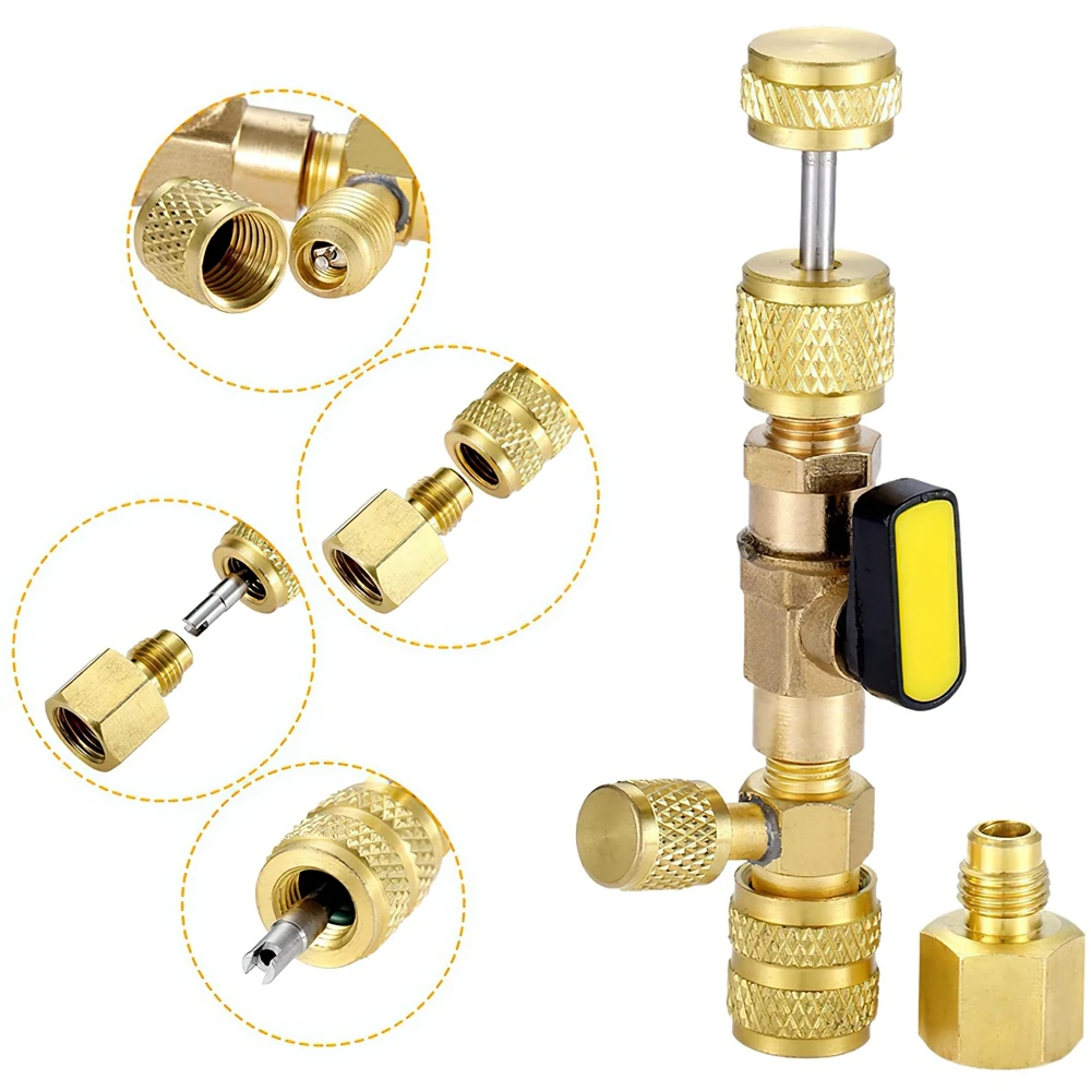 

1/4 "And 5/16" Dual Size Ports Valve Core Remover Installer Tool Valve Core Disassembly And Installation Accessories Tool