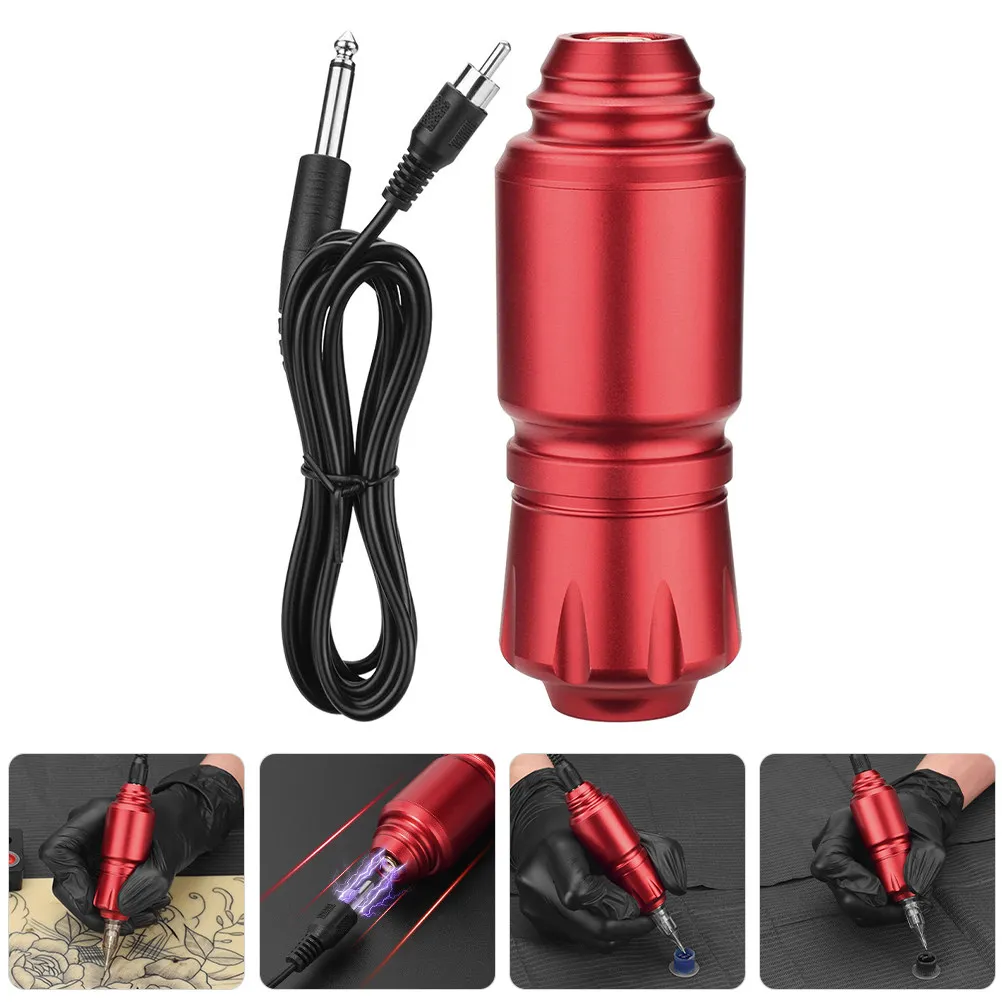 

Electric Tattoos Pen Aluminum Alloy Portable Tattooing Machine Rotary Tattoo Tool Long Cable Professional DIY Tattoo Accessory