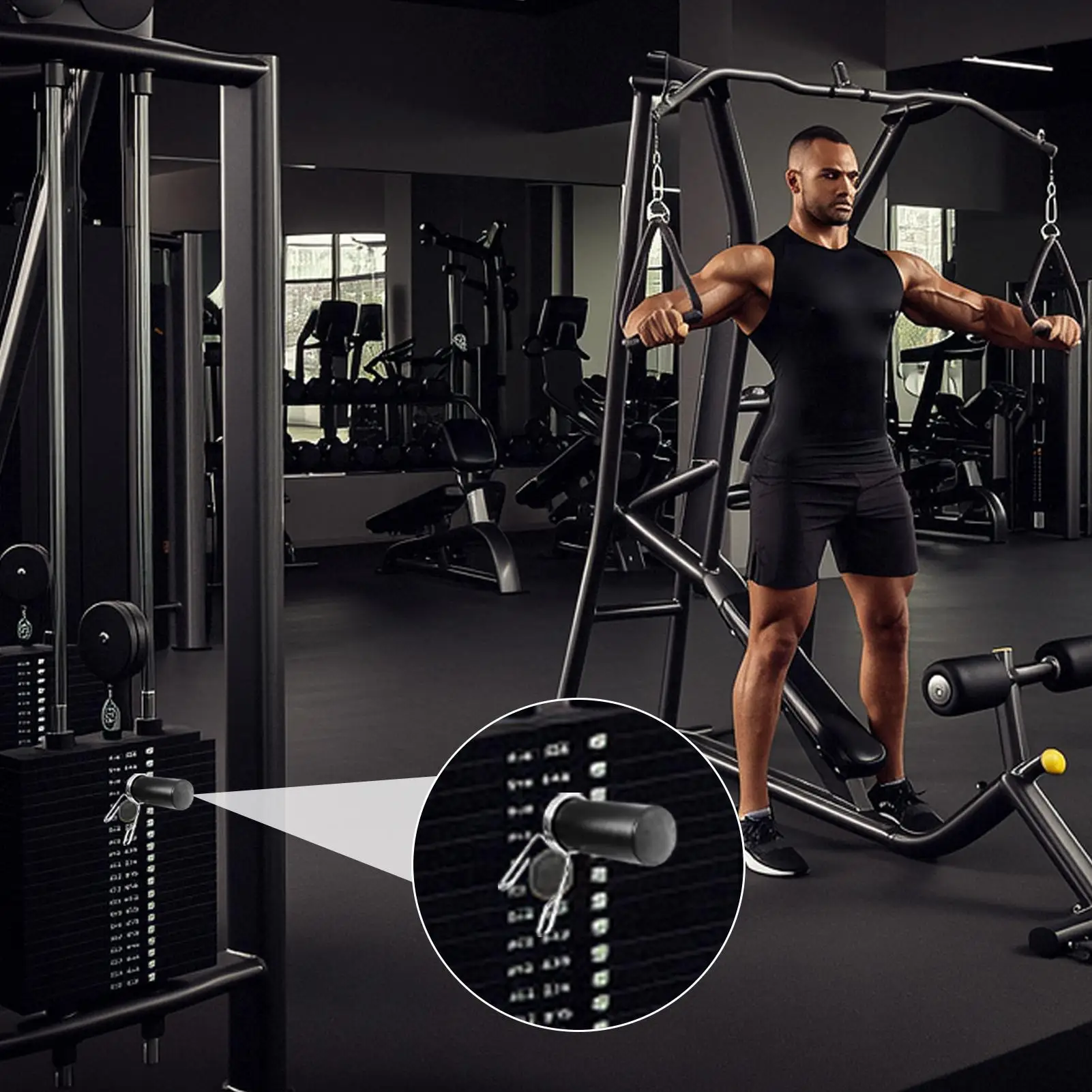 Weight Stack Pin Metal Quick-Release 10mm Gym Machine Pin Weight Stack Extender For Home Strength Training Weightlifting Workout