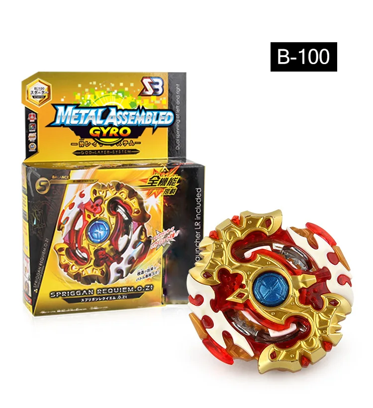 BURST B-100 Spriggan Requiem.O.Zt B100 Spinning Top Light Launcher LR Included Gyro Toy For Children