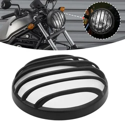 Motorcycle Front Headlight Grill Cover Black Head Light Lamp Guard Protector For Honda Rebel CMX500 2017-2023 CMX1100 2020-2023