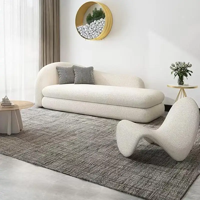 Modern, light luxury, simple, small apartment, exhibition hall, reception, leisure