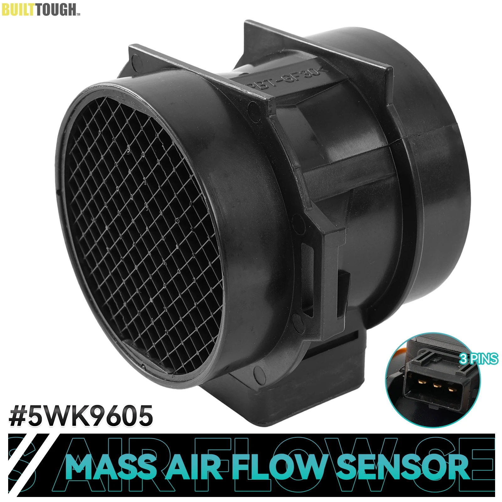 Mass Air Flow Sensor for BMW E46 E39 E38 E36 320i 323i 325i 325xi 328i 320Ci 323Ci 325Ci 328Ci 325TI 520i 523i 525i 528i 5WK9605