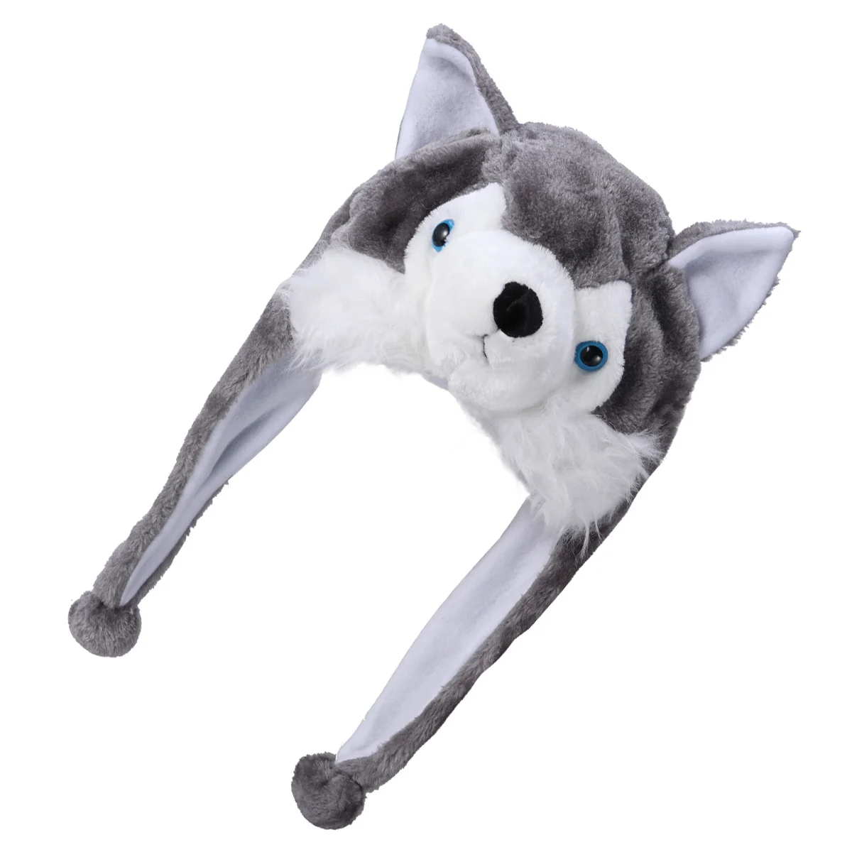 Tiermütze, weiche, warme Wintermütze für Erwachsene und Kinder, Ohrenklappe, Kapuze, dehnbares, pelziges Kostümzubehör für Halloween