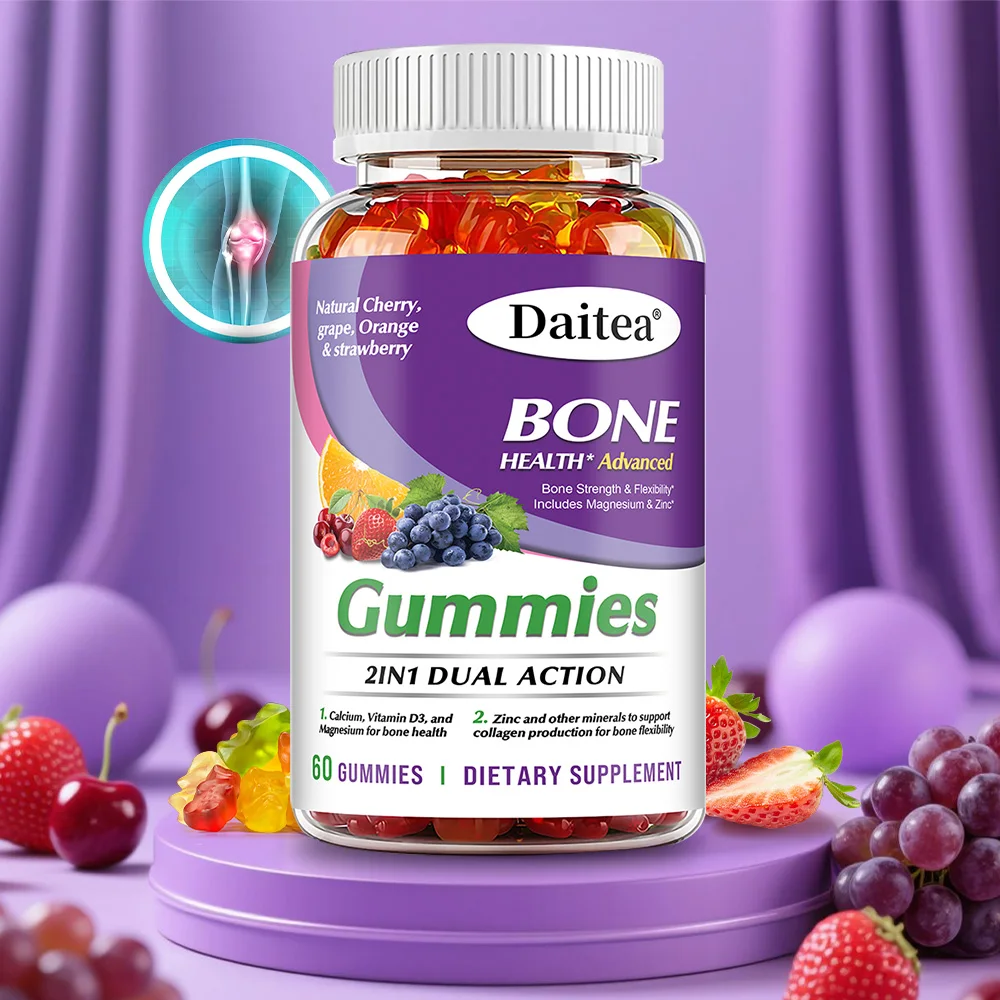 

Конфеты с кальциями, магнием и цинком, способствуют впитыванию кальциям, поддерживают здоровье костей и регулируют нервную систему.