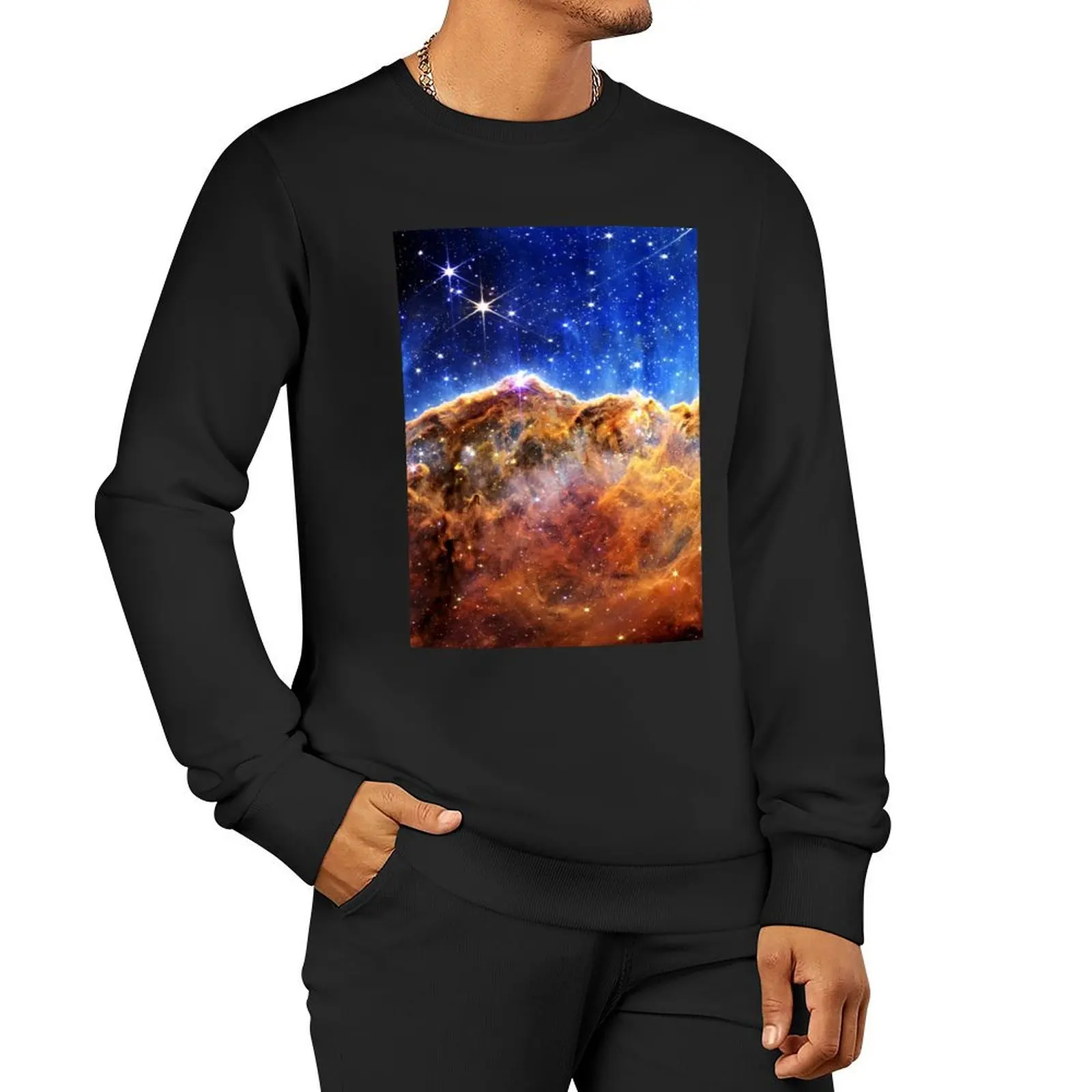 

Cosmic Cliffs Pullover Hoodie men's coat winter clothes fashion men men's winter sweater new sweatshirts