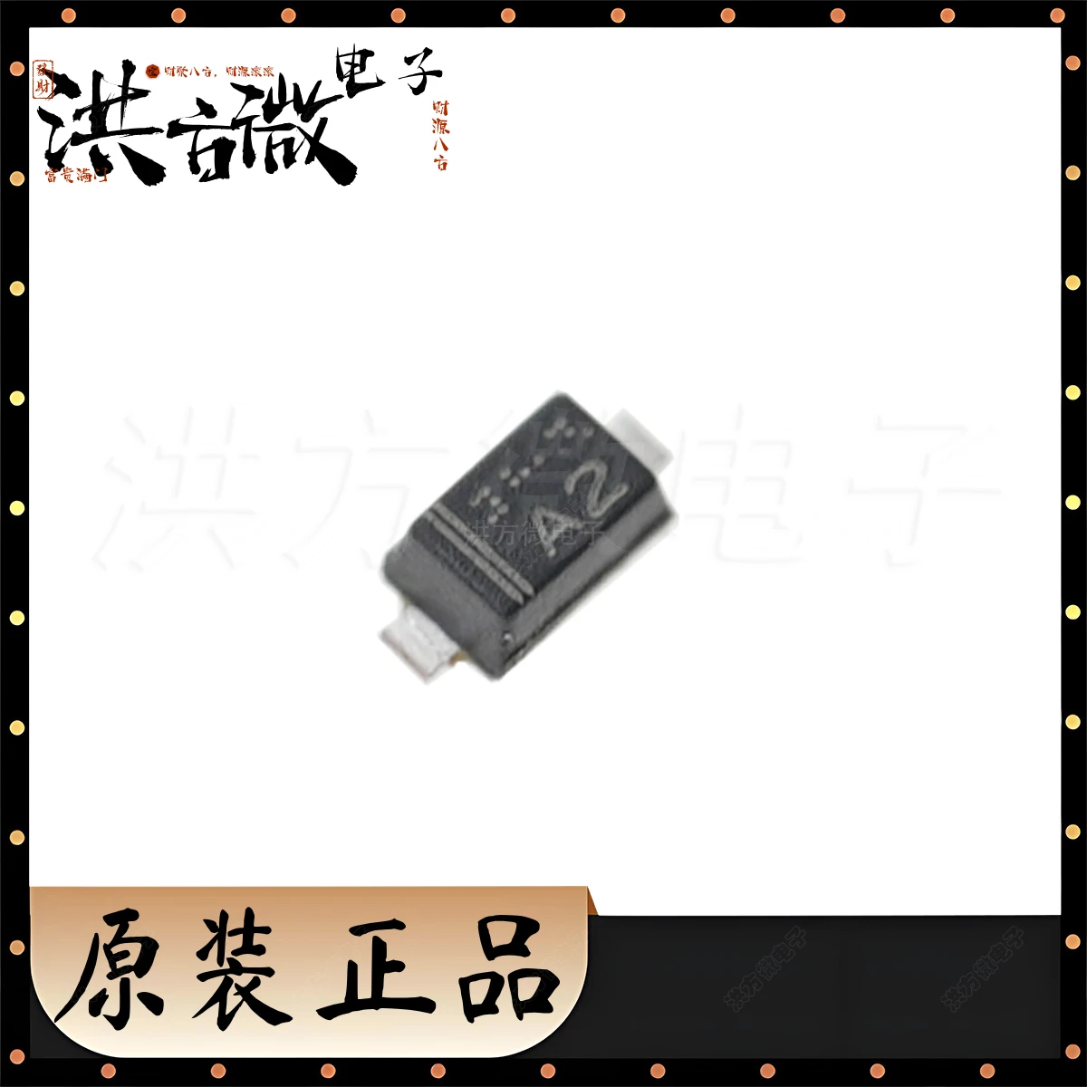 오리지널 제너 다이오드 독립 2uA@1.5V SOD-523(SC-79):EDZVT2R5.1B, 마킹 A2, 5.1V 4.98V ~ 5.2V, 100 개