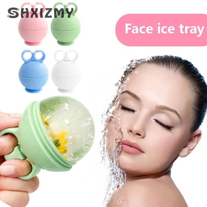 Ice Facial Roller Silicone Mold Skin Care Beauty Lifting Contouring Tools Ice Cube Trays Ice Balls Face Massager Skin Care Tool