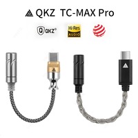 USB C To Aux3.5mm Audio Cable Adapter QKZ HIFI Phone Type C Switch Line for Samsung Galaxy S25 S24 Xiaomi 15 14 Plug and Play