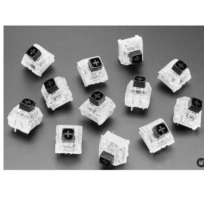 

5876 Kailh Mechanical Key Switches - Linear Black - 12 pack