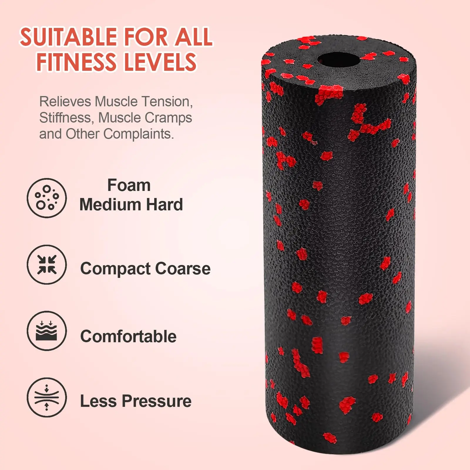 Hollow Yoga Roller Massage Peanut Ball Set, EPP Fitness espuma coluna, dor nas costas, pernas, quadril, tecido profundo, alongamento, relaxamento muscular