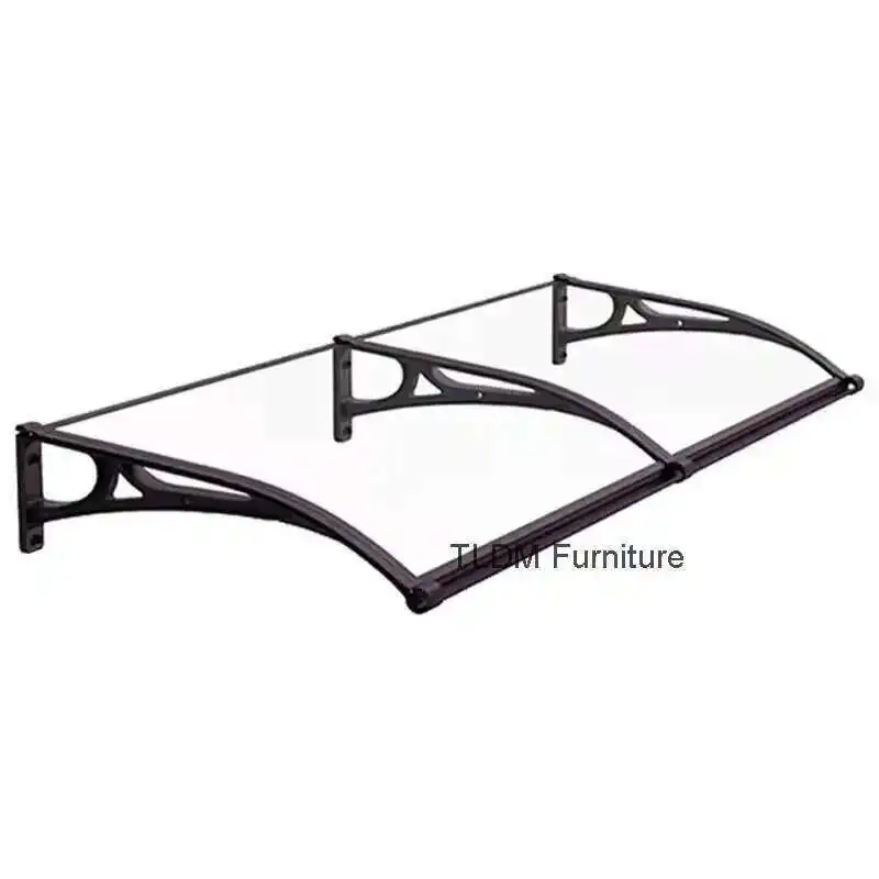 

Household Aluminum Alloy Awnings for Door Modern Rainproof Sunscreen Design Awning Creative Simple Outdoor Decor for Courtyard
