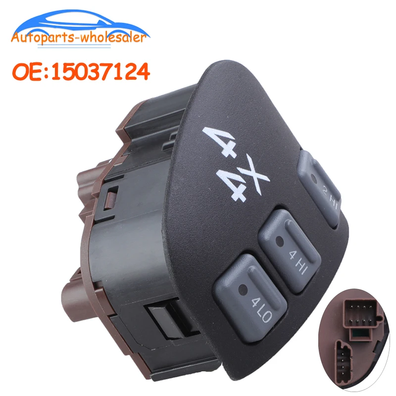 Car 15037124 SW2171 901-061 4WD 4X4 Transfer Case Switch Button For 1998-2005 Chevy S10 Blazer for GMC Sonoma Jimmy