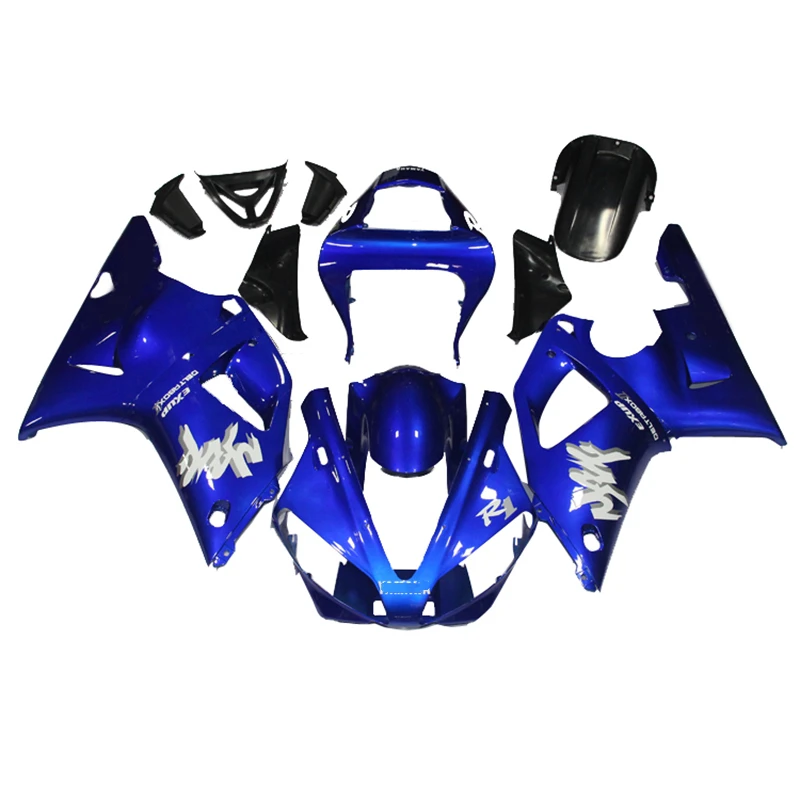 Motorcycle Fairing Set Body Kit Plastic For Yamaha YZFR1 YZF-R1 YZF R1 2000 2001 Accessories Injection Full Bodywork Cowl Black