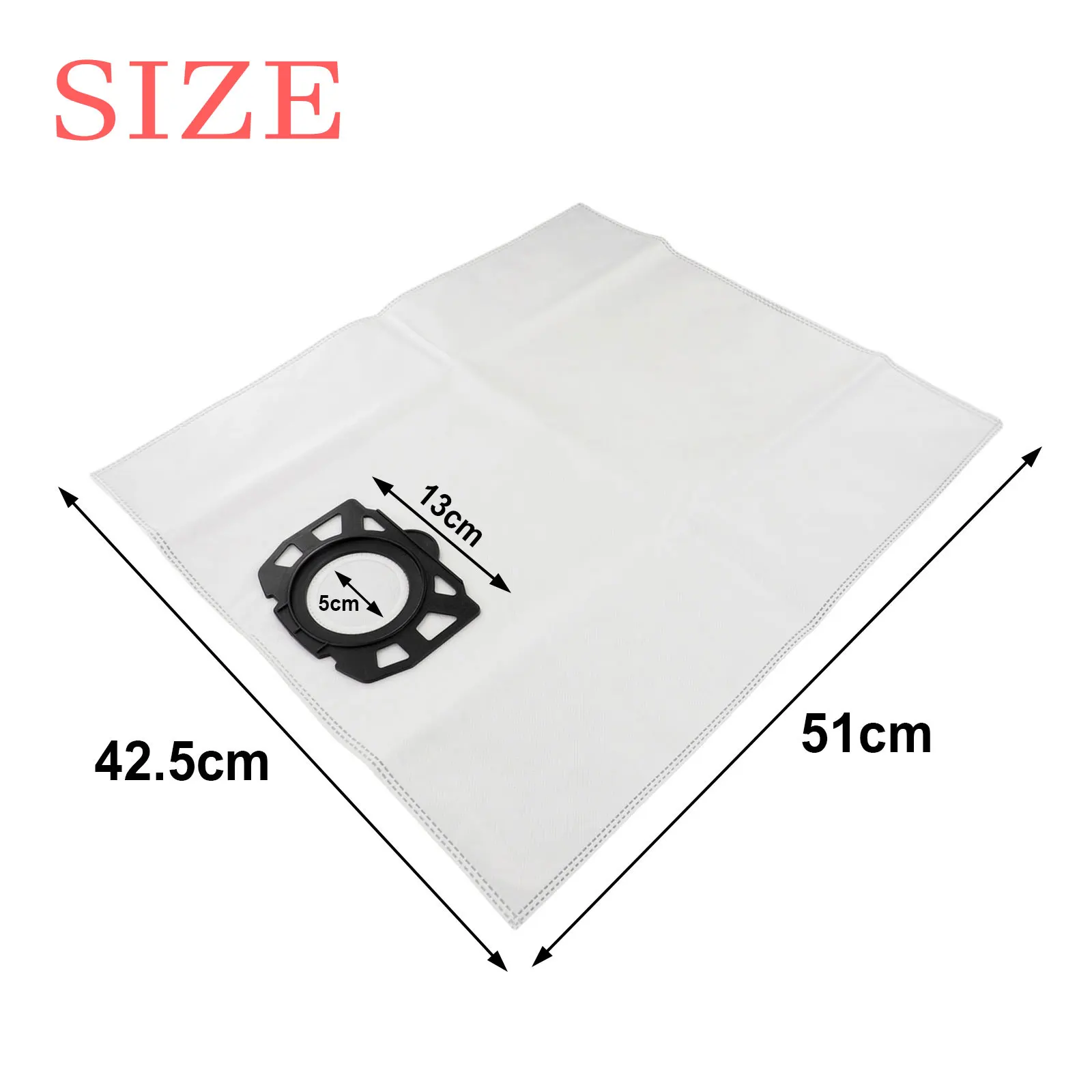 3 Pcs Dust Bags For Karcher WD4 WD5 WD6 MV4 MV5 MV6 Vacuum Cleaner Household Vacuum Cleaner Replacement Dust Bags