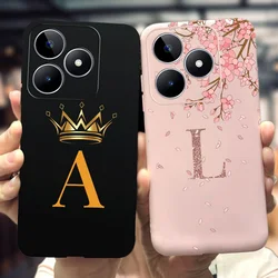 For Realme C53 Case RMX3760 Fashion Cover Soft Silicone Crown Letters Phone Case For Realme C53 2023 RMX3760 C 53 Narzo N53 Capa