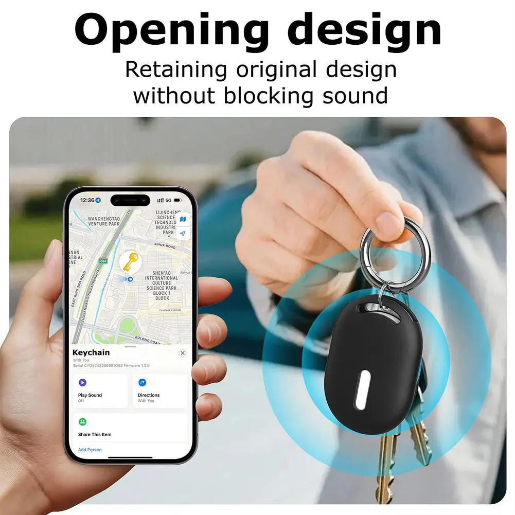 Silicone Protective Case for Xiaomi Tag Anti-Lost Tracker Keychain Holder Shockproof Soft Cover for Xiaomi Smart Tag Locator