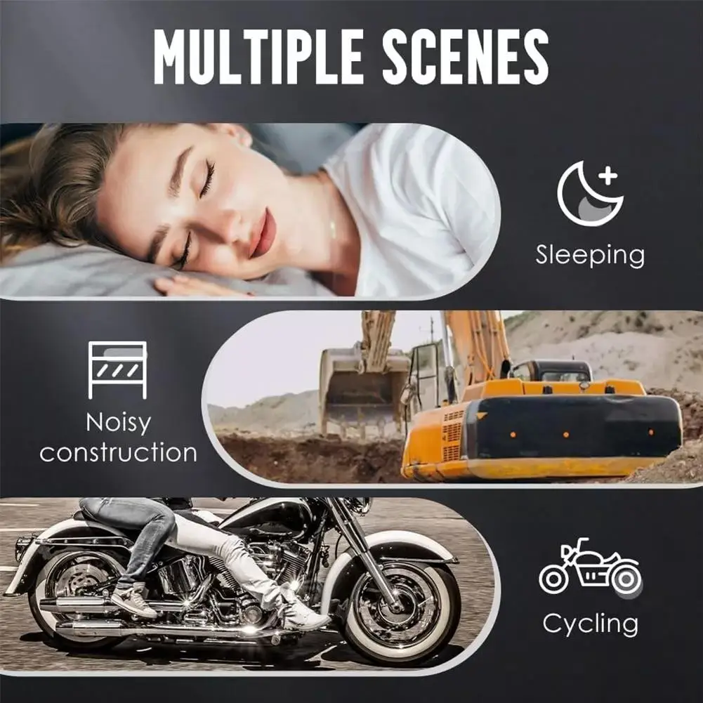 Fashion Motorcycle Noise Reduction Earplugs Windproof Sleep Earplugs Anti-noise Mute Sleep Learning Soundproof Earplug - Image 4