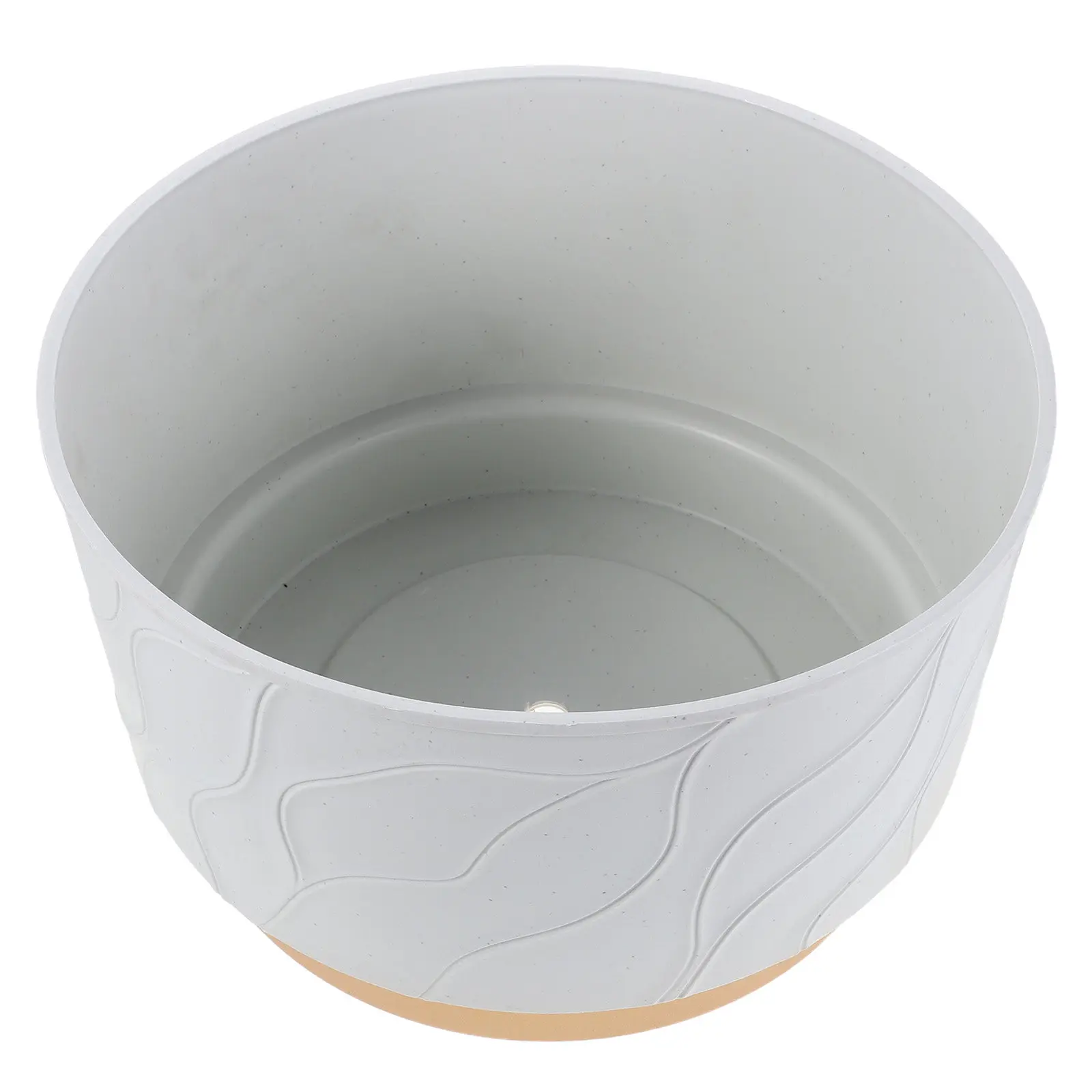 Orchid Planter Plastic Large Diameter Vertical Stripe Nordic Design Flower Pot Indoor Balcony Living Room Phalaenopsis Starter