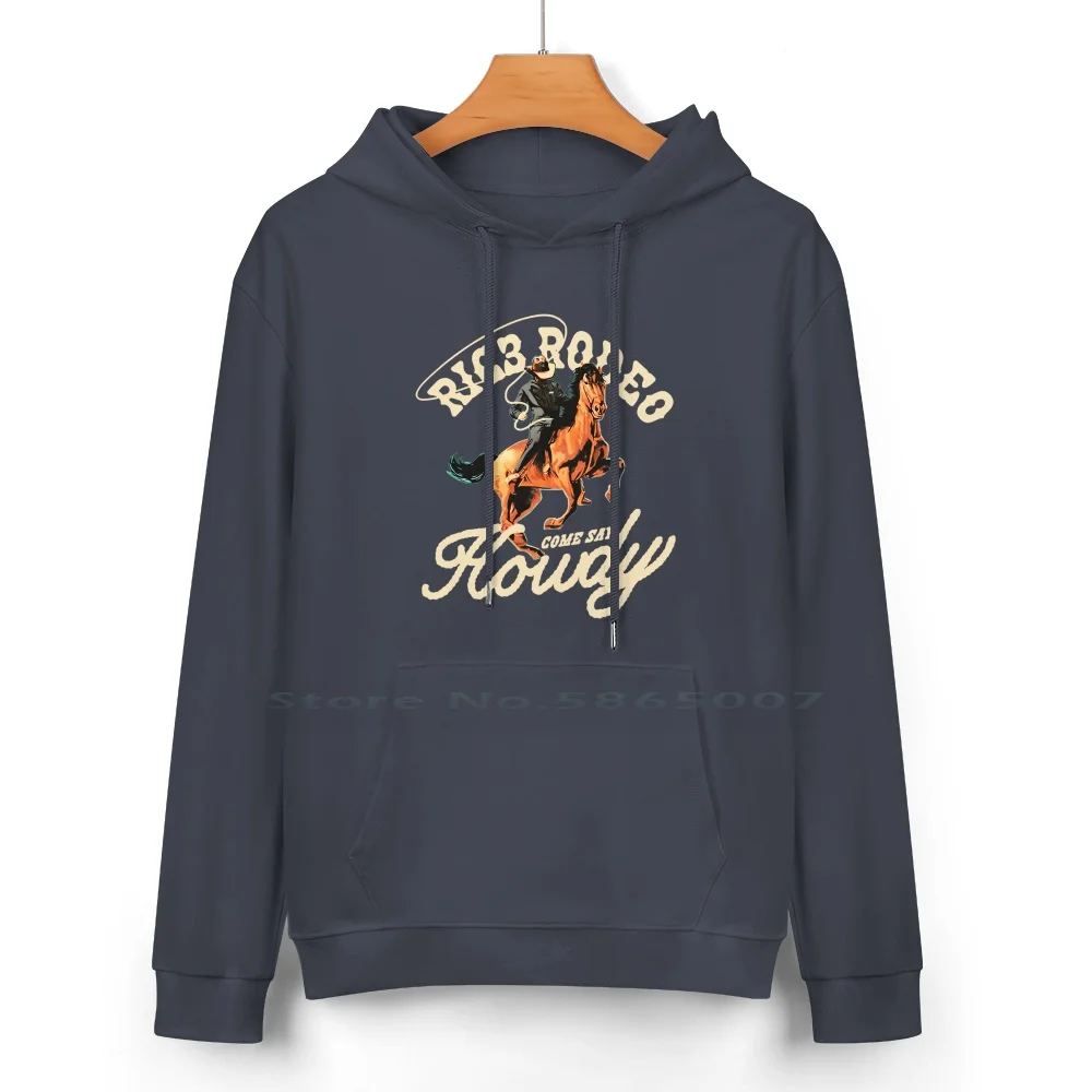 Ric3-Rodeo-Come-Say-Howdy Pure Cotton Hoodie Sweater 24 Colors Ric3 Rodeo Daniel Ricciardo 100% Cotton Hooded Sweatshirt For