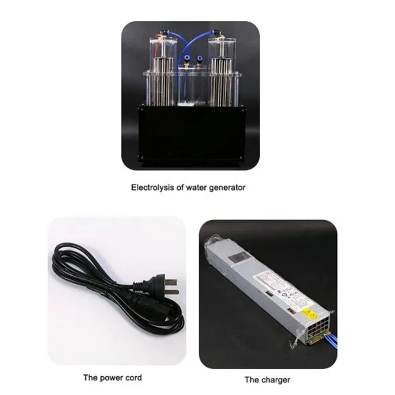 Acrylic Water Electrolysis Machine Double Outlet Small Popular Science Experimental Equipment Hydrogen-Oxygen Separation Device