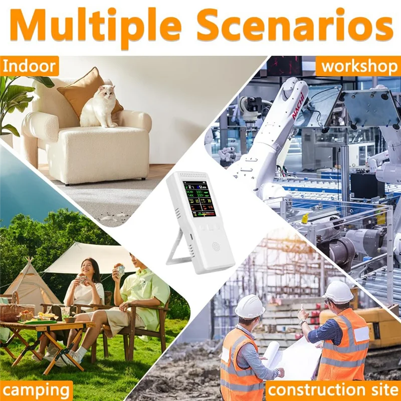 A84E- مراقبة الوقت الحقيقي، تنبيه صوتي للكشف عن عرض كبير، مجموعات اختبار الهواء المنزلي #5