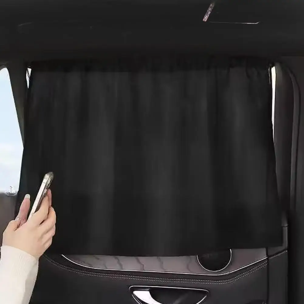 Car Window Sun Shade Curtain Mesh Net Sunshade for Front Rear Seater Auto UV Block Protector Shading Cover Accessories