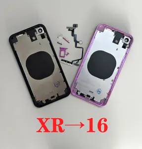 Bilashmart Popular Diy iPhone XR to 16 Chassis XR like 16 housing BackShell  XR Retrofit 16 XR DIY 16 Model All Carriers