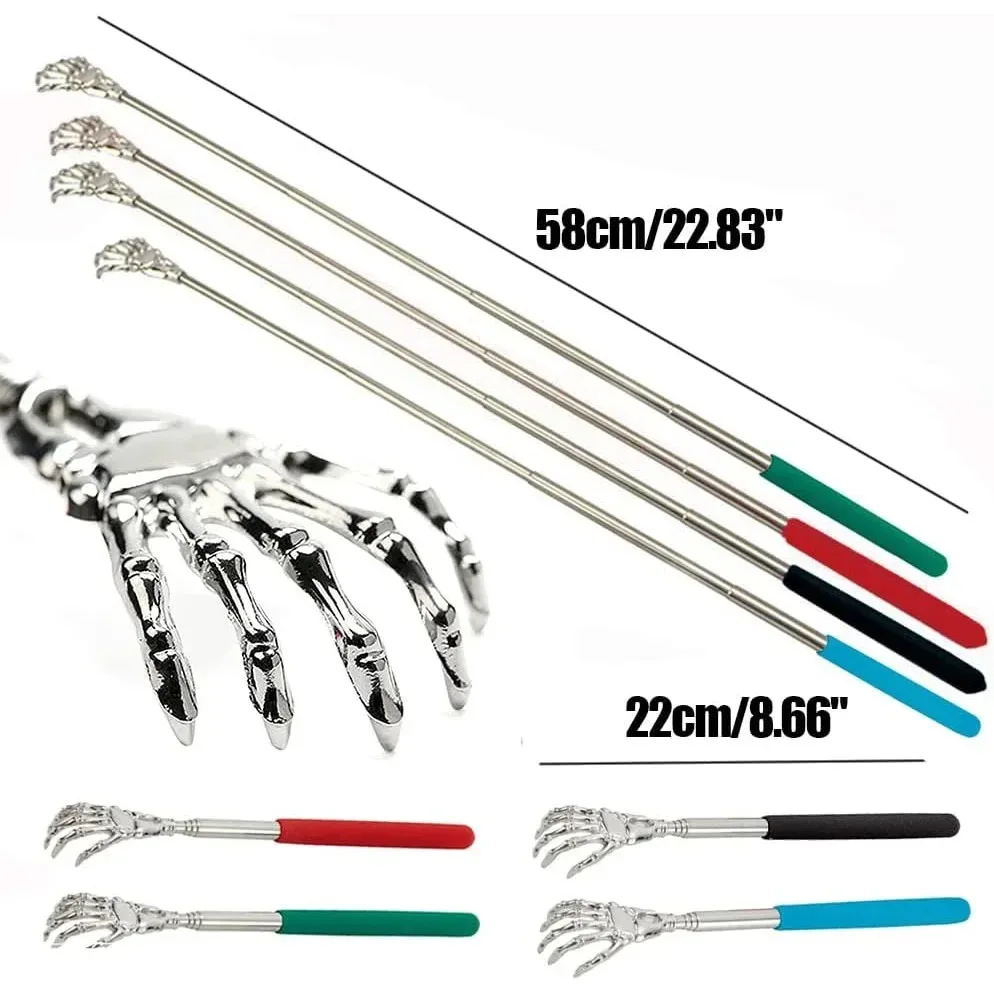 

Stainless Steel Back Scratcher Telescopic Scratching Massager Extendable Itch Old Man Happy Health Products Hackle Handicrafts