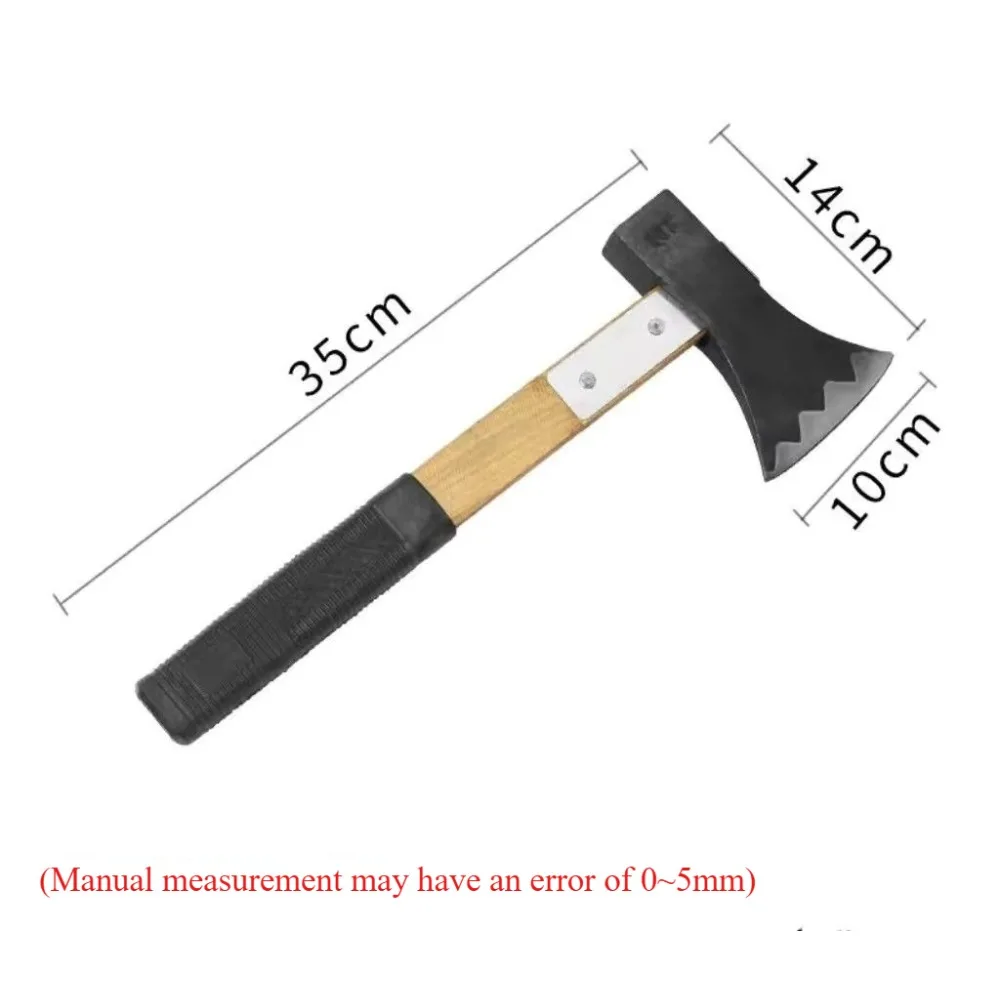 Outdoor Household Reinforced Wooden Handle Axe for Chopping Firewood, Cutting Trees, Camping, and Carbon Steel Hand Axe
