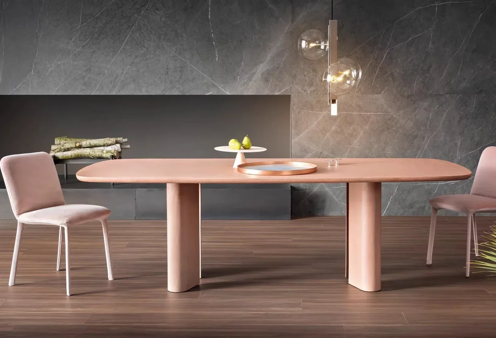 BJ Nordic Cream Style Dining Table Conference Table Silent Style Office Negotiation Table Workbench Desk
