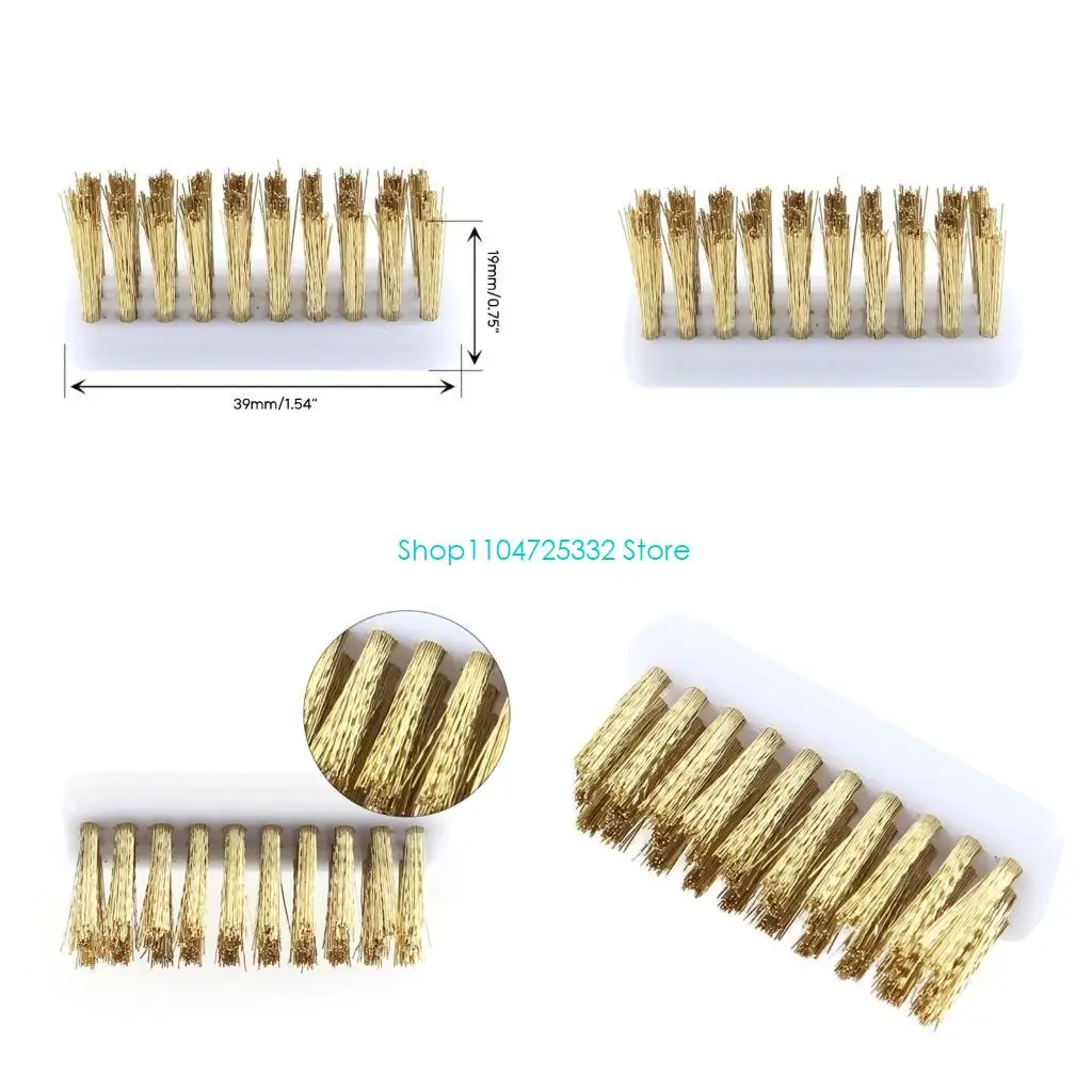 

P5EA Copper Wire Toothbrush Nozzle For Voron 2.4 3D Printer Accessories Extruder Hot Bed Cleaner Tool Copper Brush Handle