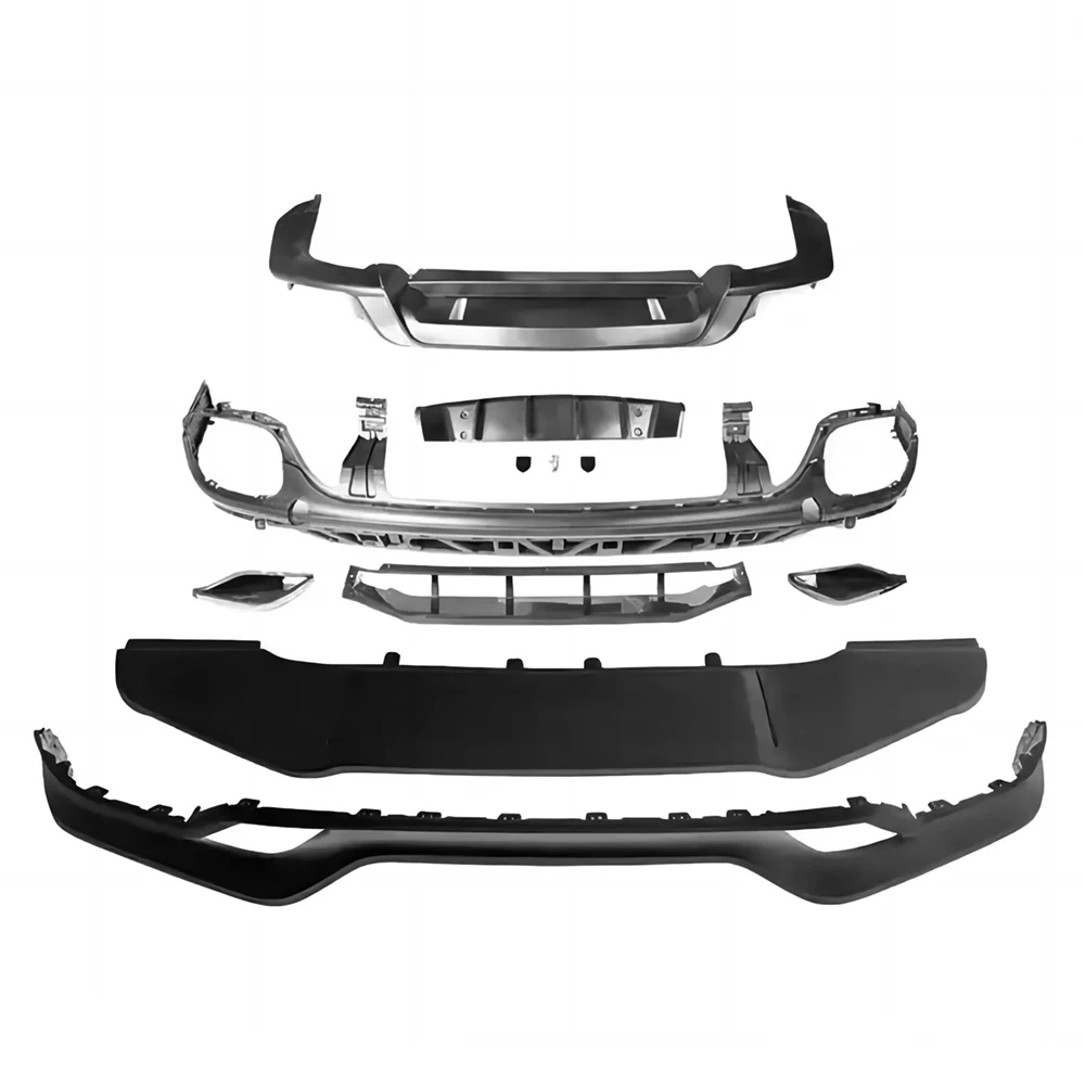 

PP Full Lip Body Kit For Porsche Cayenne 958.2 15-17 Upgrade to New 9Y0 TKT Style Front Rear Lip Diffuser Set